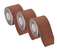 YUHANG Kinesio Tape,Benda Elastica Autoadesiva,Nastro Fisico Fortemente Adesivo Per Alleviare i Dolori Muscolari,5cm×5m, 3 Rotoli,Marrone/Blu/Tonalità Della Pelle/Bianco/Verde (Brown)