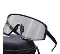 YUHANG Photochromic Cycling Glasses,Outdoor Sunglasses,Antiappannamento,Completamente Adattabili Dalla Città Alla Natura Selvaggia,26g (Black)
