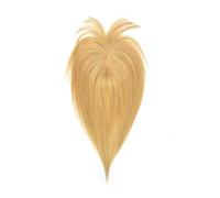 YUHANXINHESHE Clip per capelli naturali Remy, base in seta, capelli lisci al centro, per capelli radi, aggiunge il volume dei capelli(10inch,Dark Blonde)