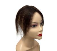 YUHANXINHESHE Integratore per capelli umani da 25 cm per donne, senza clip, per camuffare la perdita di capelli aggiunge il volume dei capelli(Brown)