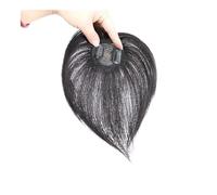 YUHANXINHESHE Integratori per capelli umani da 10 cm per donne, posticci a clip per aggiungere volume, aggiunge volume ai capelli(Natural Black)