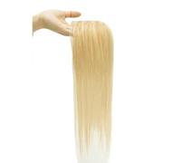YUHANXINHESHE Integratori per capelli umani da 40 cm per donne, base in seta svizzera traspirante 7,5 x 10 cm, fissaggio con clip, densità 110 aggiunge volume dei capelli(18P613)