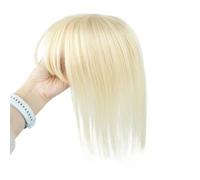 YUHANXINHESHE Integratori per capelli umani per donne con frangia a 360°, base in seta 8 x 12 cm, posticci 3D per uso quotidiano aggiunge il volume dei capelli(35 cm, luce bionda)