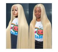 YUHANXINHESHE Parrucche per capelli umani in pizzo frontale trasparente HD bionda 13x4 Remy 250 densità parrucca frontale in pizzo dritto per le donne aggiunge volume dei capelli(24inches)