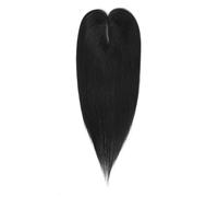 YUHANXINHESHE Toppers per capelli umani da 12 pollici per donne con capelli radi, dimensione base di 7 x 11 cm con 3 clip aggiunge volume dei capelli(naturale nero)