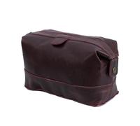 YUHIB LUXURY ON-THE-GO Beauty case da viaggio in pelle personalizzata per uomo, realizzato a mano, con grana superiore, effetto invecchiato, borsa da toilette da uomo, custodia da viaggio per kit da