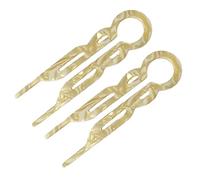 yuhlkopm 2x Forcine per capelli con chiusura sicura Lialys Forcina per capelli in acetato resistente per Prestige Confezione da 3 2 pezzi in resina Prestige Updos lisci, C
