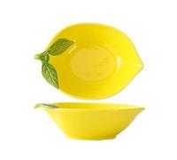 yuhlkopm Ceramica con design, porta cucchiaio colorato, lavabile in lavastoviglie, cucchiai in ceramica, cucchiaini e utensili da cucina, sapone, Ciotola di limone