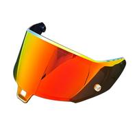 yuhlkopm Visiera per casco Alpine Stars di Super Technology, casco Stars, coda in carbonio, materiale PC resistente, resistente ai raggi UV, trasparente e, Rosso dorato