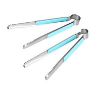 Yuhoo - Pinza per barbecue in acciaio inox, con manico resistente al calore, per cucina, barbecue, insalata, pesce e bistecca spessa