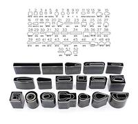 Yuhtech 52 Pcs Leather Craft Set Punch in pelle con coltello per strumento fai da te fatto a mano