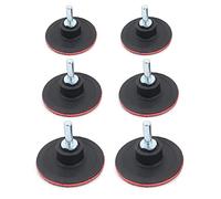Yuhtech 6 Pcs 3 Pollice/75mm 4 Pollice/100mm 5 Pollice/125mm Platorello con Adattatore M10 Platorello Abrasivo per Trapano e Smerigliatrice Angolare