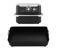 Yuhtech Accessori per Friggitrice Ad Aria in Silicone per Ninja Foodi Flexdrawer 10,4 L AF500EU Af500EUCP, Inserto in Silicone di Grandi Dimensioni per Friggitrice Ad Aria Calda Ninja 500