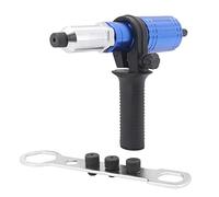 Yuhtech Adattatore per Pistola Rivetto Elettrico Adattatore per Rivetti Ciechi Adattatore per Rivettatrice per Avvitatori a Batteria e Trapani Blu