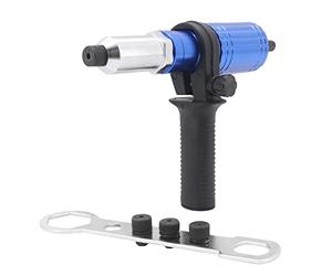 Yuhtech Adattatore per Pistola Rivetto Elettrico Adattatore per Rivetti Ciechi Adattatore per Rivettatrice per Avvitatori a Batteria e Trapani Blu