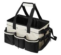 Yuhtech Borsa portaoggetti per la pulizia, organizer con manico, organizer per attrezzi di pulizia, borsa tote per casa, auto e giardino