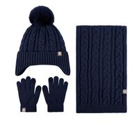 YUHUAKE Cappello Sciarpa Guanti per Bambini Inverno Chiedi Chi Coldi Preso Caldo E Preso Fredi A Cotto Cappanti Scarpa Scarpa-Verde Nascosto-suggerisci 2-8 Anni