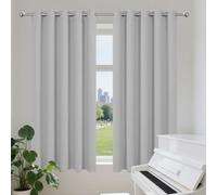 YUHUILI Tende Soggiorno Moderne 1 Pezzi 211 x 224 cm Isolanti Termiche Tenda Oscurante da Esterno per Camera da Letto Moderne, Grigio Chiaro