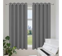 YUHUILI Tende Soggiorno Moderne 1 Pezzi 224 x 240 cm Isolanti Termiche Tenda Oscurante da Esterno per Camera da Letto Moderne, Grigio Scuro