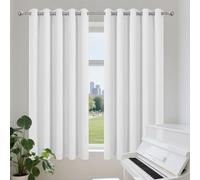 YUHUILI Tende Soggiorno Moderne 1 Pezzi 227 x 223 cm Isolanti Termiche Tenda Oscurante da Esterno per Camera da Letto Moderne, Bianco