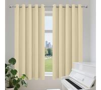 YUHUILI Tende Soggiorno Moderne 1 Pezzi 227 x 238 cm Isolanti Termiche Tenda Oscurante da Esterno per Camera da Letto Moderne, Color Crema