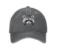YUHUPMXAV Cappellini da Baseball Vintage Carini da Procione Unisex in Denim Vecchio con Copricapo Lavato Trash Panda Outdoor all Season da Viaggio Cappello