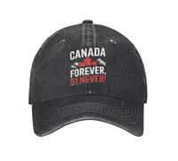YUHUPMXAV Classico Never 51st State Canada Forever Baseball Caps Uomini Donne Sbiancate Cuff Snapback Lavata Gomito Rialzato Regali da Outdoor Cappello Cappello
