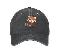 YUHUPMXAV Troppo Carino Panda Rosso Un Berretto da Baseball