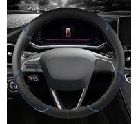 YUIBFWQ coprivolante Decorativo per Seat per Tarraco per Arona per Ateca per Ibiza per Toledo per MII per Leon per Arosa per Exeo per ST FR Coprivolante per Auto da 38 cm Volante Protegge Gli Interni
