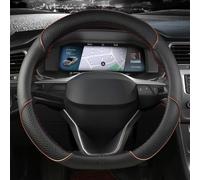 YUIBFWQ coprivolante Decorativo per Seat per Tarraco per Arona per Ateca per Ibiza per Toledo per MII per Leon per Arosa per Exeo per ST FR Coprivolante per Auto da 38 cm Volante Protegge Gli Interni