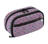 Yuiboo Dusty Blush - Astuccio espandibile a strati con occhio del diavolo, stampa completa, resistente, cancelleria per adolescenti, ragazze e ragazzi