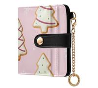 Yuiboo Portafoglio da donna classico pieghevole con stampa parigina vintage impermeabile blocco RFID come regalo, Stampa Albero Biscotti, one size, Art Deco