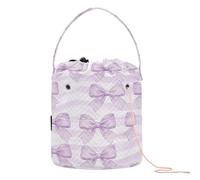 Yuiboo Semplice Safari Borse Crochet Bag Kit Uncinetto con fori Borsa di Immagazzinaggio per Ferri da Maglia Organizzatori Crochet