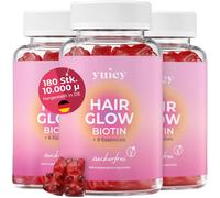 yuicy® Hair Glow - caramelle gommose alla biotina per capelli sani e c