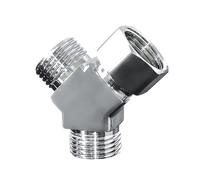 YUIHATF Toilet Angle Valve, 1-to-2 Connector, Water Heater Inlet Pipe, 1 2 Outlet, all-Copper Union Tee, Distributor(2 Union)