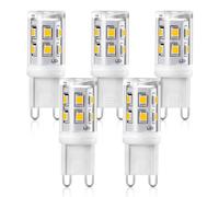 YUIIP Lampadine LED G9 2W, Equivalenti a 20W-25W, Non Dimmerabili, Angolo 360°, Attacco G9, Risparmio Energetico, Confezione da 10 (4000K Bianco Naturale)