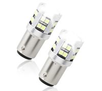 Yuio 2 Pezzi P21/5W Bay15d LED Lampadina 1157 Led 12V-24V, Super Bright Bianca 7500K per Luci Di Posizione, Luce Dei Freni, Fanali Posteriori