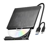 Yuio External CD DVD Drive for Laptop USB 3.0 Type-C Portable DVD CD+/-RW Masterizzatore Writer Reader Player Esterno