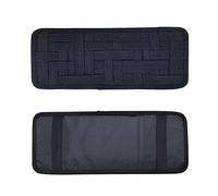 YUIP Organizer per visiera per auto, in tessuto antiscivolo, multiuso, tasca per supporto automatico per occhiali da sole, scheda di carburante, per stazionamento, accessori digitali