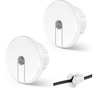 Yuiturt 2 passacavi da parete bianche, per cavi Ethernet, 1 pollice foro da parete per Starlink Dishy, set passacavi