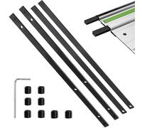 Yuiturt Kit di 4 pezzi per Makita e Festool, compatibile con binario dritto, angolato e quadrato con tende, accessori universali per aste per tende