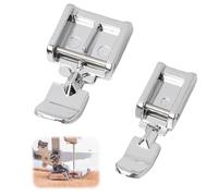 Yuiturt Piedino per macchina da cucire, con cerniera universale per macchine da cucire a gambo basso per cantante, fratello, Babylock, include anche un piedino da cucito dritto e zigzag