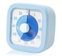 Yuiturt Timer visivo da 60 minuti, timer per bambini, timer da scrivania per apprendimento, timer da cucina, timer per fitness, timer Pomodoro, timer per scuola e ufficio, timer ADHD per bambini (blu)