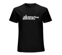 YUJIAN FLOSS Abbey Road Studios Logo Music Shirt Tshirt Men's Classic Breathable T Shirt Black 3XL