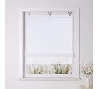 Yujiao Mao Kessy Biese - Raffrollo Tendina a pacchetto in voile, trasparente, 80 x 130 cm, colore: Bianco