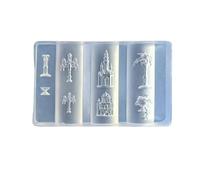 YUJIEBB Stampo in Silicone Fiore Fiocco Farfalla Unghie Modelli Trasparente Nail Art Decor Stamping Piastre Strumenti Manicure