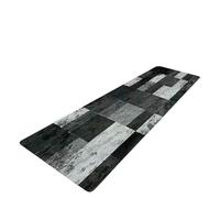 YUJIEBB Tappeto a quadri in legno resistente allo sporco e antiscivolo cucina e ingresso, tappetini in stile geometrico