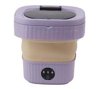 YUJIEE Portable Bucket Washer Dormitory Household Underwear Folding for Automatic for Drainpipe Drying Washing Machine Folding Washing Machine for Mini Pot Washers (US(Purple Color)