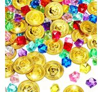 YUJUE 100 monete d'oro, tesoro dei pirati, monete d'oro, giocattolo, tesoro dei pirati