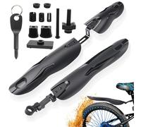 YUJUVI Parafango Bici Universali Parafango MTB Regolabile Regolabile Parafanghi Bici Set per 24-29 Pollici, Bicicletta Mudguard Anteriore e Posteriore per Mountain Bike, Bici da Corsa (24-29 Pollici)